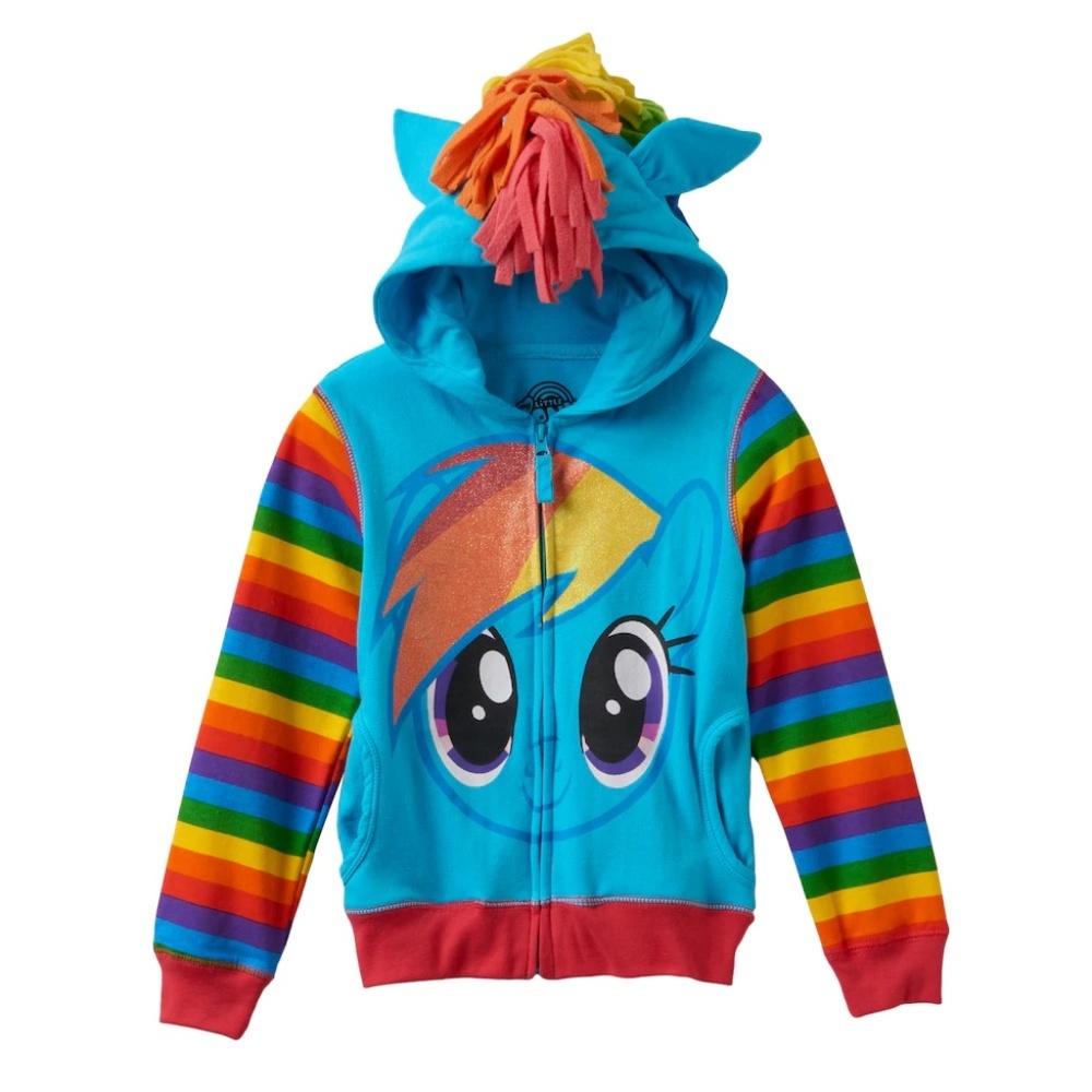 (NWT)My Little Pony Rainbow Dash Hoodie  Size 6X